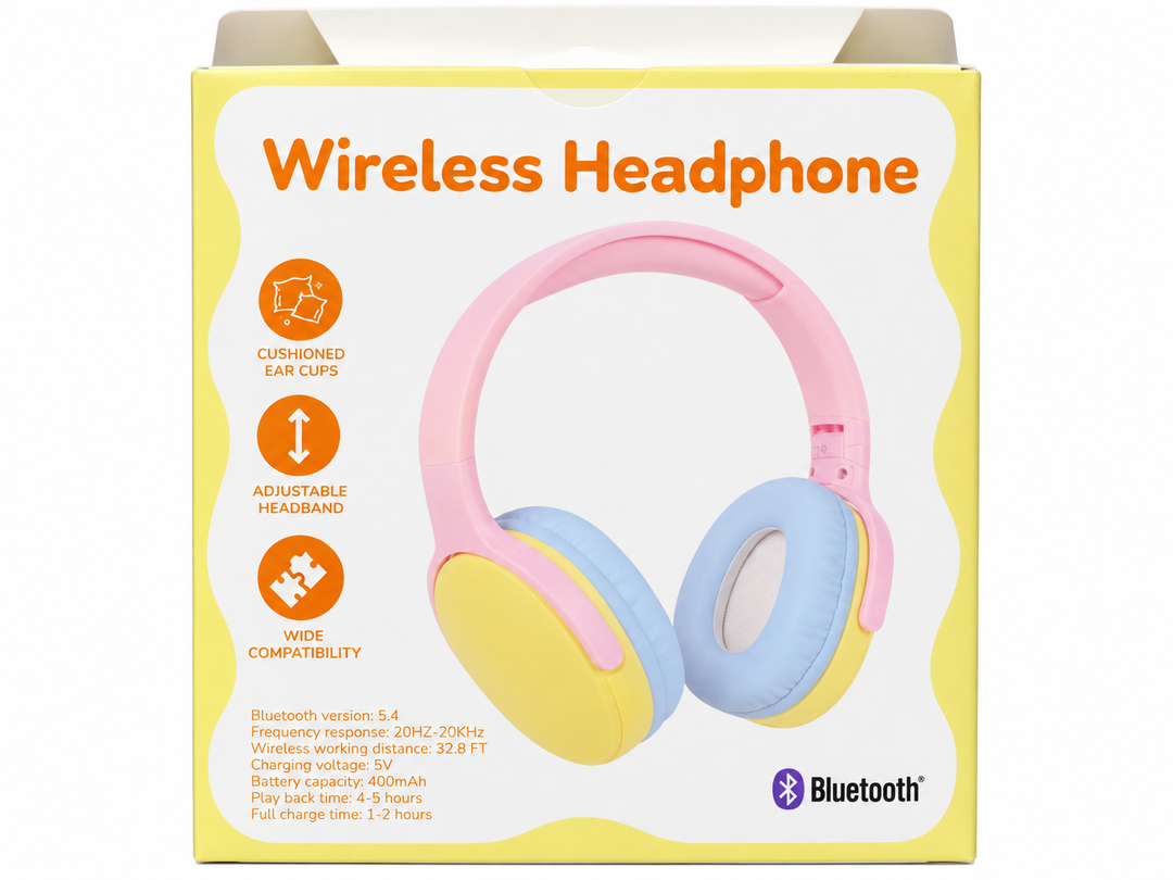Bluetooth Wireless Headphones Pastel