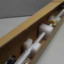 RENGENG Light Up FireGod Tanjiro Sword, 40 Inches Rechargeable Plastic Anime Replica with Belt & Stand, Original Texture Anime Sword