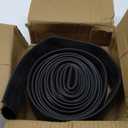16.5FT 0.19" P-Bulb EPDM Rubber Garage Door Bottom Seal  Weather Stripping for Single-Channel Doors, Black