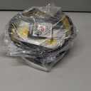 2 x ADVANSYNC GradCapBand DELUXE Graduation Cap Headband (Black and Clear)