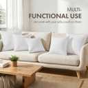 MIULEE 22x22 Throw Pillow Inserts Set of 2, 100% Virgin Microfiber Filling