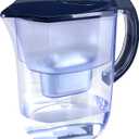 Ehm Ultra Premium Alkaline Water Filter Pitcher - 3.8L, Activated Carbon Filter- BPA Free, Healthy, Clean, & Toxin-Free Mineralized Alkaline Water in Minutes- Up to 9.5 pH-2025 (blue)