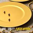 10Pcs Gold Charger Plates Bulk Wedding - 13" Premium Gold Chargers for Dinner Plates, Decorative Charger Plates for Events & Parties