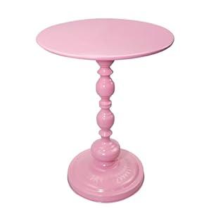 Benkyo Black Round End Side Table Modern Metal Pedestal Spindle Side Tables for Living Room BedroomBlack