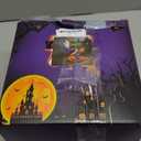 8 Feet Halloween Decoration Dead Tree Road Sign with Flying Ghost Pumpkins RIP Blow Up Lighted Outdoor Spooky Tombstone for Holiday Party Indoor Outside Yard Lawn Garden Decor