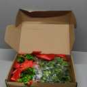 Canlierr 6 Pcs 8 Inch Christmas Kitchen Cabinet Wreaths with 31.5inch Ribbon Small Mini Christmas Wreath for Window Door Chair Wall Xmas Decoration (Fresh)