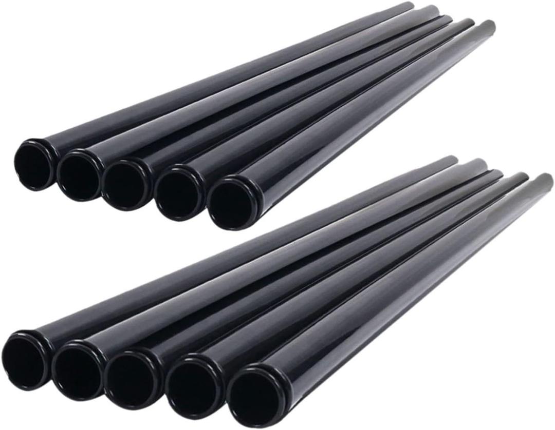 7 Golf Club Tubes for Organizing, Length 86.5cm, Black Color