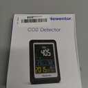 Newentor CO2 Monitor, Indoor Air Quality Meters, Carbon Dioxide Detector with Voice Alert, Large Display CO2 Tester, Temperature Humidity Sensor, Alarm Clock for Home, RV, Grow Tents, White (Pack of 1)