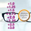 Boost Eyewear 6 Pack Reading Glasses, Traditional Black Frames, for Men and Women, with Comfort Spring Loaded Hinges, Black, 6 Pairs (+3.00)