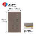 Diamond Paper Sheet Electroplated Mini Size Sandpaper Hook and Loop Nylon Backing for Hand Polishing Glass Porcelain Ceramic 120grit