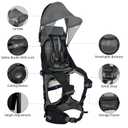 WIPHA Hiking Backpack Carrier, Lightweight Toddler Shoulder Carrier with Sun Shade, Saddle Toddler Backpack for Kids 6 Months to 2 Years Old