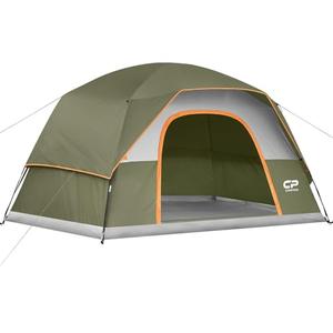 CAMPROS CP Tents for Camping 4/6 Person, Waterproof Windproof Dome Tent