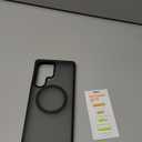 TORRAS Magnetic Shockproof for Samsung Galaxy S25 Ultra Case, Fit for MagSafe, 4X Military Grade Protection, Translucent Slim Case for Samsung S25 Ultra Case Anti-Fingerprint Anti-Scratch, Black