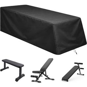Weight Bench Cover Waterproof Heavy Duty Exercise Workout Bench Cover, Home Gym All-Weather Protective Covers Fit for Sit-up Board Flat Lifting Benches and Fitness Equipment
