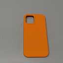 LOVE 3000 Designed for iPhone 12 Case/iPhone 12 Pro Case, Premium Silicone with [Soft Anti-Scratch Microfiber Lining] Shockproof Protective Phone Case for Men Women Girls 6.1", Bright Orange
