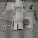 kathson Rabbit Gravity Auto Feeder Set 35oz Hanging Automatic Food Water Dispenser Cage Automatic Feeder Set for Rabbit Chinchilla Guinea Pig Hedgehog Ferret Kitty Puppy (Grey) (Gray)