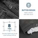 Bedsure 100% Muslin Cotton Duvet Cover King Size - Ultra-Soft Gauze Duvet Cover, PureWoven Breathable & Lightweight Bedding Set with Button Closure and Corner Ties (Dark Grey, King, 104"x90")