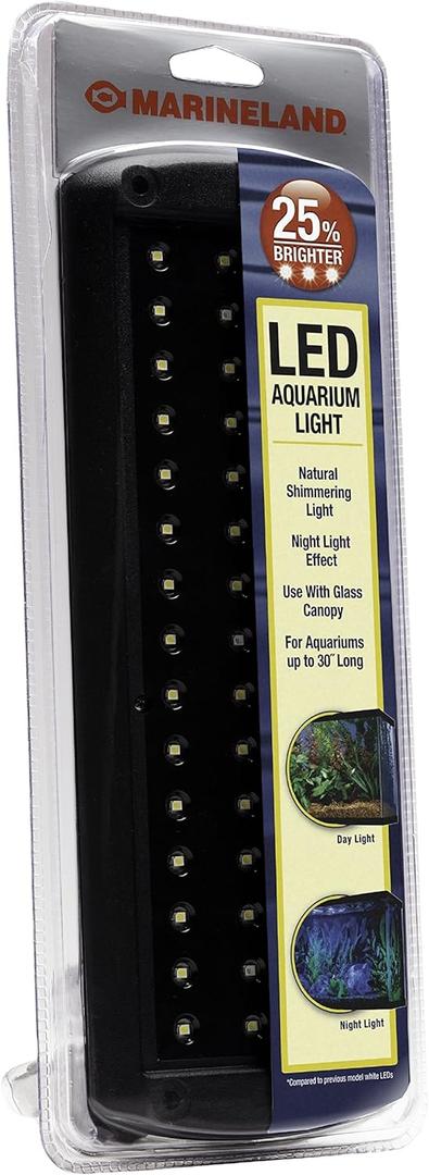Marineland 32996 LED Aquarium Light, Natural Shimmering Light,Glass