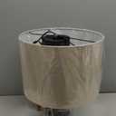 Desk Lamp for Home Office, Bedroom Decor, Bedside Lamp, Living Room Lighting, Small Night Stand Nightstand Light, Reading Lamp with LED Bulb, Brown