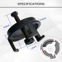 ReluxGo 25264 Harmonic Balancer Puller for GM, LS Crank Pulley Puller for GM Chrysler Jeep Dodge, Harmonic Damper Puller for Engine Balancer Removal Replacement