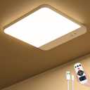 Rechargeable Closet Lights Motion Sensored - 7.8in Magnetic Battery Operated Ceiling Lights with Remote, Wireless Waterproof Shower Light Indoor for Shower Bathroom Pantry Stairs Hallway (1P)