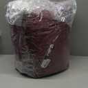 EASELAND King Size Down Alternative Comforter - Quilted Duvet Insert for All Seasons, Soft Lightweight with Corner Tabs, Summer Winter Warm Bedding, Burgundy 90x102 Inches