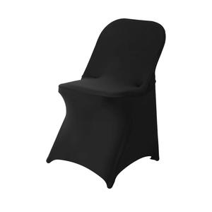 20 Pack Black Spandex Folding Chair Covers in Stretch Washable Fabric for Wedding, Party,Holidays,Celebration and Other Special Events