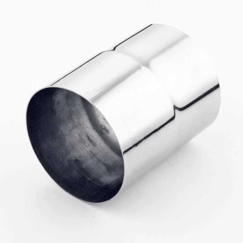 Adapter Stainless Steel Exhaust Adapter Connector 4" ID to 4" ID, Exhaust Pipe Reducer 4" Overall Length