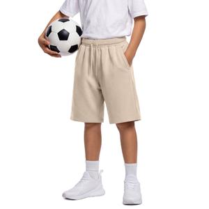 Oakgarden Boys' Athletic Knee Length Shorts, Apricot, 7-8 Years
