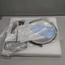 5000mAh Rechargeable Wall Mounted Makeup Mirror - 8 Inch Double Sided 1X/30X Magnifying Mirror with 3 Color Lights Dimmable Touch Screen, 360Swivel 19.6 Inch Extendable Accordion Bathroom Mirror (Chrome)