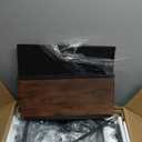 WLIVE Tall Nightstand with 4 Fabric Drawers & Open Shelf, Bedside Table for Bedroom, Modern Tall Dresser, Rustic Brown Wood Grain