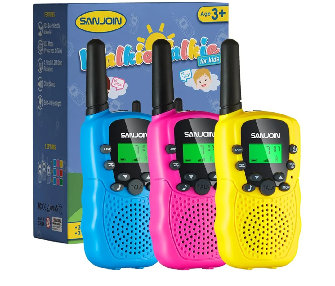 Walkie Talkies for Kids Toys Valentines Day Gifts for Kid Boys Girls 4-6, 3 Miles Range Walkie Talkie to Camping, Outdoor, 4 Year Old Girl Birthday Gifts for 3 4 5 6 7 8 9 Year Old Boy Girl Gifts