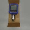 High Precision Digital Hydraulic Industrial Pressure Gauge 0.2% FS Accuracy Air Manometer 1/4 Inch NPT Thread, Battery Powered, Bluetooth Connection and 330 Rotation (3600psi), Blue