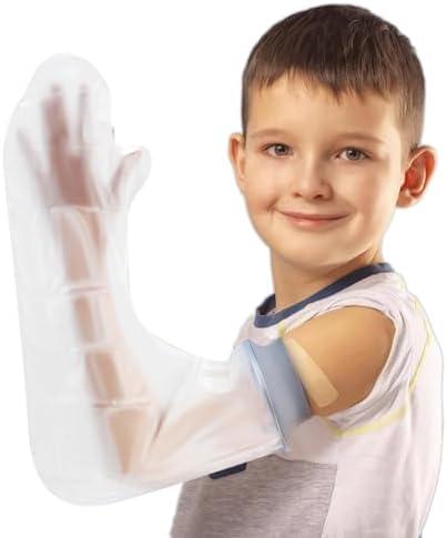 Waterproof Full Arm Cast Covers for Shower Kids - 3 Sizes|Reusable Child Long Arm Cast Sleeve Bag Covers- Watertight Protection forWounded Elbow Wrist Hand Finger Forearm (Size:S)