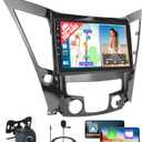 2+64GB Realdio Android 15 Car Stereo for Hyundai Sonata 2010-2015 with Wireless Carplay and Android Auto, 9" Touch Screen Car Radio for Sonata with Bluetooth, EQ, GPS, WiFi, FM RDS Backup Camera MIC