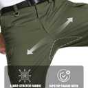 MAGCOMSEN Men's Tactical Pants 9 Pockets Ripstop, Water Repellent, Cargo Pants for Work, Hiking, Hunting(No Belt) (30, Green)