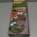 Toilet Golf Game, Mini Golf That Can Be Played in The Bathroom - Wonderful Toilet Time, Gag Gifts,Funny White Elephant Gift, Prank Gift for Dad Husband, Boyfriend, Men