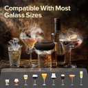 Electric Whiskey Smoker Kit with 6 Wood Chips, Cocktail Infuser for Bourbon, Scotch, Old Fashioned Drinks, One Button Operation, USB Rechargeable, No Torch Required, Portable Whiskey Gifts for Men