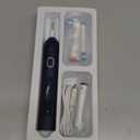 TEETHEORY Rotating Electric Toothbrush for Adults with 8 Brush Heads (2 Types), 4 Modes Deep Clean Electric Toothbrush with Rechargeable Power and 2 Min Smart Timer (4-Dark Blue, p1)