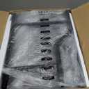 Kitsure Over The Toilet Storage Rack - Freestanding Over The Toilet Storage Cabinet with Paper Holder & Hooks, Bathroom Organizers and Storage, Brown + Black, 3 Tiers (61" H)