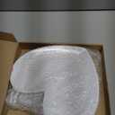 Nuogo 2 Pcs 11" Heart Shaped Melamine Plates Large Valentine's Plates Unbreakable Heart Dessert Dinner Charger Salad Serving Charger for Valentine's Party Anniversary Dating Wedding (White)