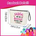 Sister Trip 2026 Sister On The Loose Sisters Trip 2026 Weekend Sister Vacation Makeup Bag Girl Trip Travel Cosmetic Case Zipper Pouch Sisters Vacay Gift Road Trip