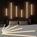 Slat Wall Lights for Wood Panel-6PCS LED Recessed Lighting Kit, 16"+24"+40"*2