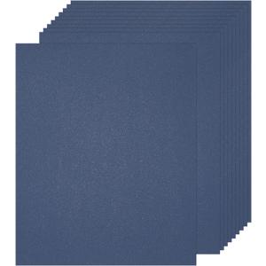 MECCANIXITY 50 Pcs Shimmer Cardstock Paper, 8 x 11 Inch Gem Blue Shimmer Paper Sheets, Metallic Cardstock Paper for Art Supplies, Paper Crafting, DIY Crafts
