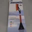 27" Snow Brush and Ice Scrapers for Car Windshield (1 Pack), Window Ice and Snow Scraper with Ergonomic Foam Grip, Snow Windshield Scraper with Aluminum Body, Winter Car Accessories (Green)