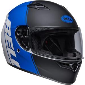 Bell Qualifier Powersports Moto Helmet (XX-Large, Ascent Matte Black/Blue/White)