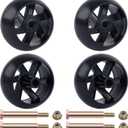 CheeMuii 4 Pack Deck Gauge Wheels Kit Fit for Most 42" 46'' 48'' 50" 52'' and 54" Decks Replace for Husqvarna 532174873 589527301 for Cub Cadet 753-04856A for MTD 133957 174873 734-03058, etc