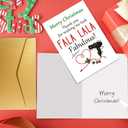 2 x Funny Hair Stylist Beautician Christmas Card, Cute Christmas Appreciation Card for Beauty Shop Worker Hairdresser, Beautician Hair Stylist Xmas Holiday Thank You Cards for Him Her (#13)