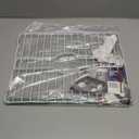 SOFINNI Sink Protectors for Kitchen Sink Bottom with White Coating Grate Insert Grid Sink Bowl Drying Rack Steel Medium (12.5" x 16.25")