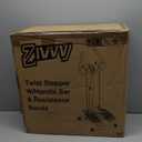 Stepper Machine with Resistance Bands, Mini Stepper with 300LBS Weight Capacity, Twist Stepper for Full Body Workout, Adjustable Step Height, Smooth and Quiet, Step Machine for Men and Women